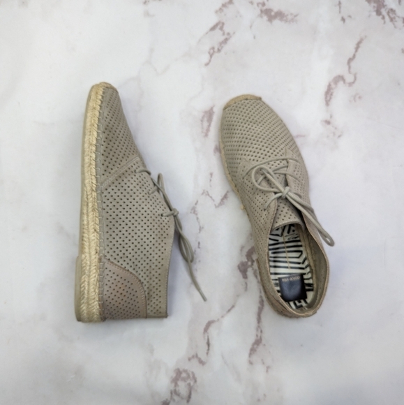 Dolce Vita Bootie Women 10 Brown Trilby Chukka Perforated Suede Shoe Espadrille - Picture 12 of 12